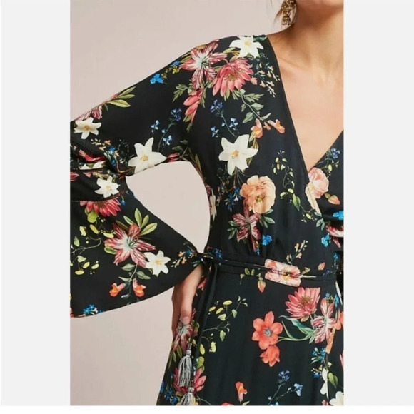 Farm Rio Brazil Summer Flower Wrap Maxi Dress - Picture 3 of 11